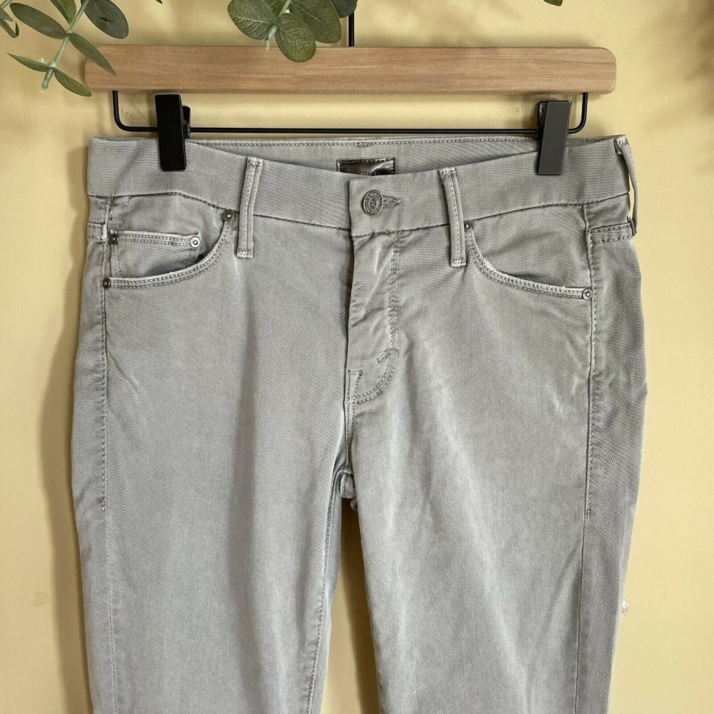 Mother The Looker Gray Raw Hem Ankle Jeans - 27 - Picture 4 of 10